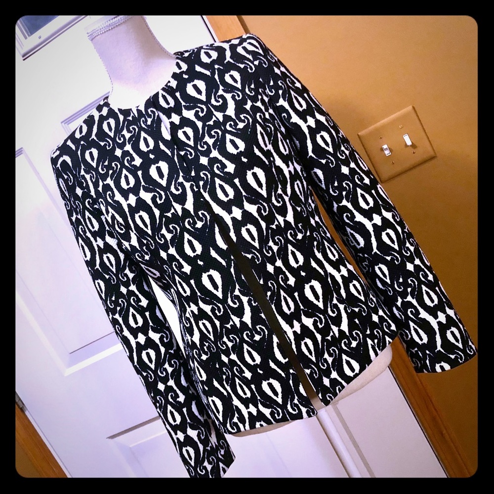 KASPER Black & White Blazer
